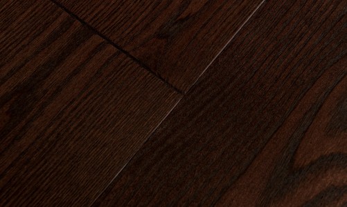 Массивная доска Amber wood Ясень Кофе Браш Лак 18 мм  с фаской