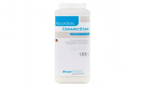 Двухкомпонентный полиуретановый лак на водной основе c ускоренным временем высыхания «Berger Aqua-Seal CeramicStar» 1,65л.