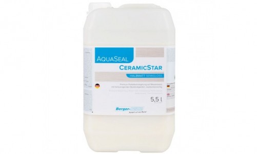 Двухкомпонентный полиуретановый лак на водной основе c ускоренным временем высыхания «Berger Aqua-Seal CeramicStar» 5,5л.