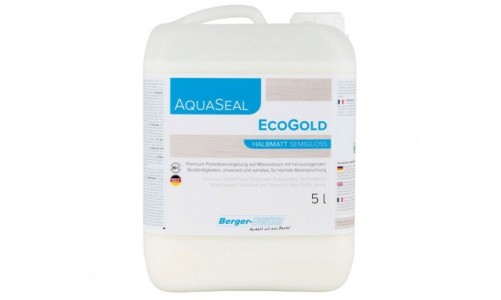 Однокомпонентный акрилово-полиуретановый лак на водной основе «Berger Aqua-Seal EcoGold» 5л.