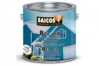 Быстросохнущая краска для древесины SAICOS BelAir небесно голубой укрывистое 0.75л