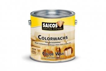 Цветной декоративный воск для внутренних работ Saicos Colorwachs серебристо-серый 0.125л