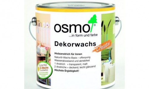 Цветное масло для внутренних работ OSMO Dekorwachs Creativ снег 2.5л