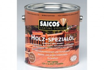 Масло для террасной доски SAICOS Holz-Spezialol бангкирай прозрачное 2.5л