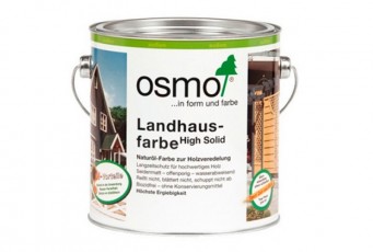 Непрозрачная краска на основе масел для наружных работ OSMO Landhausefarbe желтая ель 2.5л