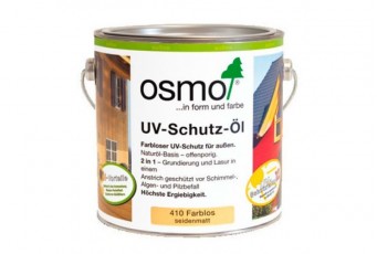 Защитное масло с УФ-фильтром для наружных работ OSMO UV-Schutz-Ol Extra с биоцидами 0.75л
