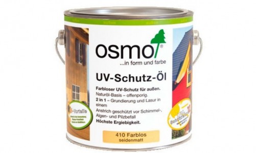 Защитное масло с УФ-фильтром для наружных работ OSMO UV-Schutz-Ol без биоцидов 2.5л