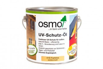 Защитное масло с УФ-фильтром для наружных работ OSMO UV-Schutz-Ol Extra с биоцидами 2.5л