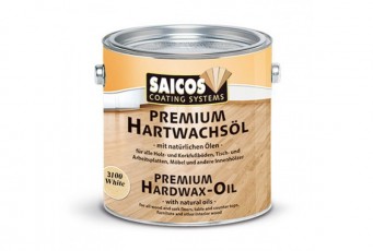 Цветное масло с твердым воском «Saicos Premium Hartwachsol» серебристо-серое прозр. матовое 0.125л