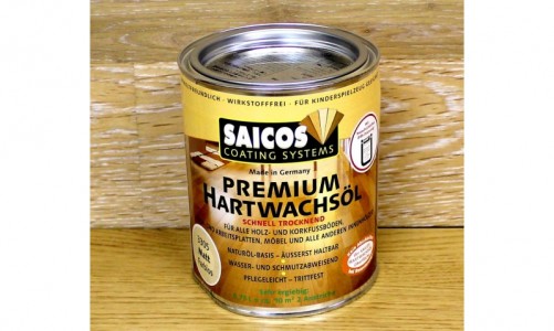 Масло с твердым воском с ускоренным временем высыхания «Saicos Premium Hartwachsolot» матовое 0.125л