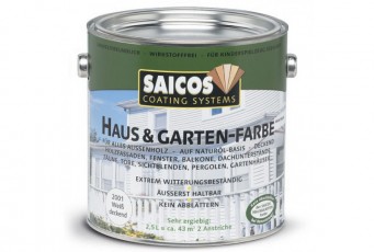 Непрозрачная краска для наружных и внутренних работ на основе масел SAICOS Haus&Garten-Farbe зеленый тростник 2.5л