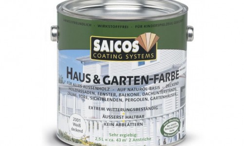 Непрозрачная краска для наружных и внутренних работ на основе масел SAICOS Haus&Garten-Farbe гранит 0.75л